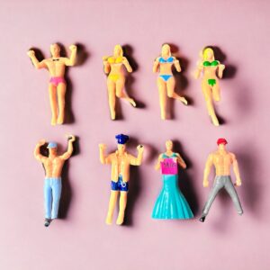 Bachelorette Cake Topper Figurines: 8-Piece Party Decoration