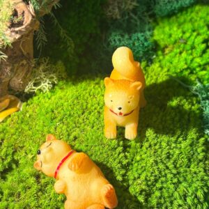 Fairy Garden Puppy: Miniature Dog Figurine Set (1 inch)