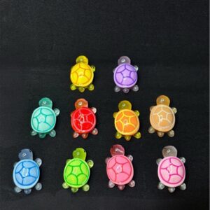 Glow in the Dark Resin Miniature Turtles – Fairy Garden & Terrarium Decor, Craft Charms