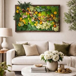 Zero Maintenance Zen Moss Wall Art – Preserved Botanical Decor for Hotels, Spas & Calm Modern Interiors Luxury Eco Friendly Design Trends