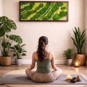 12x24 Preserved Moss Wall Art | Natural Green Home Decor | Biophilic Wall Art | Office, Living Room, Eco-Friendly Gift