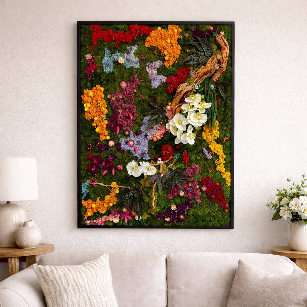 Spring Vibe preserved moss art
