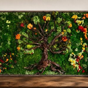 Tree of Life Preserved Moss Wall Art