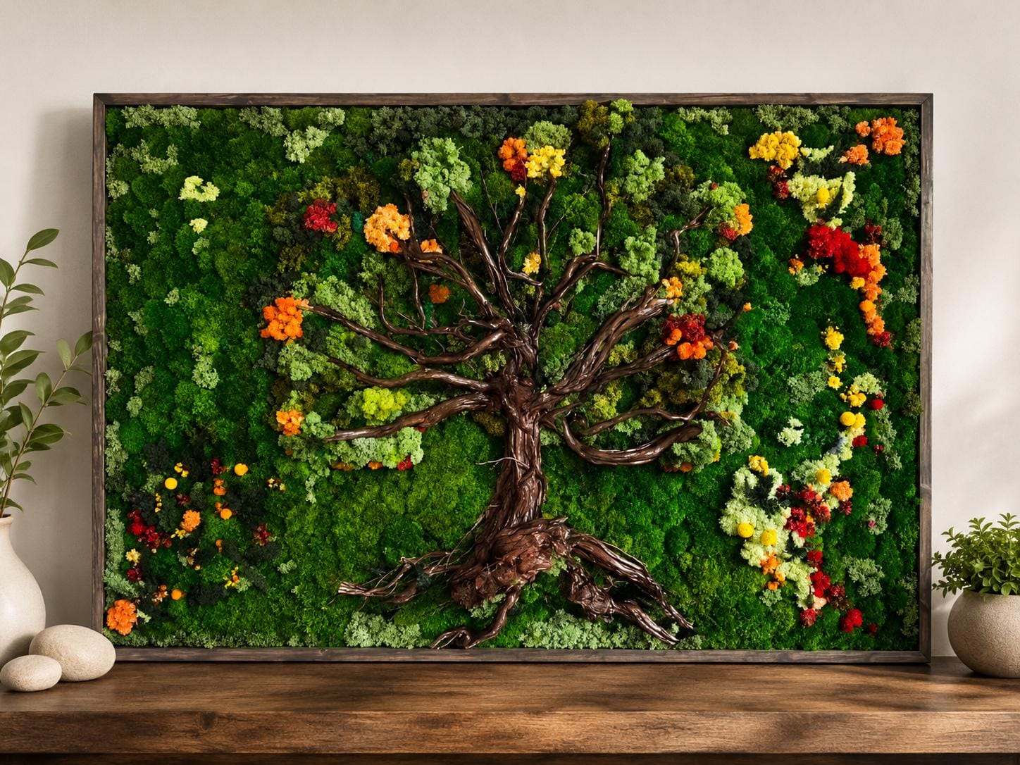 Tree of Life Preserved Moss Wall Art