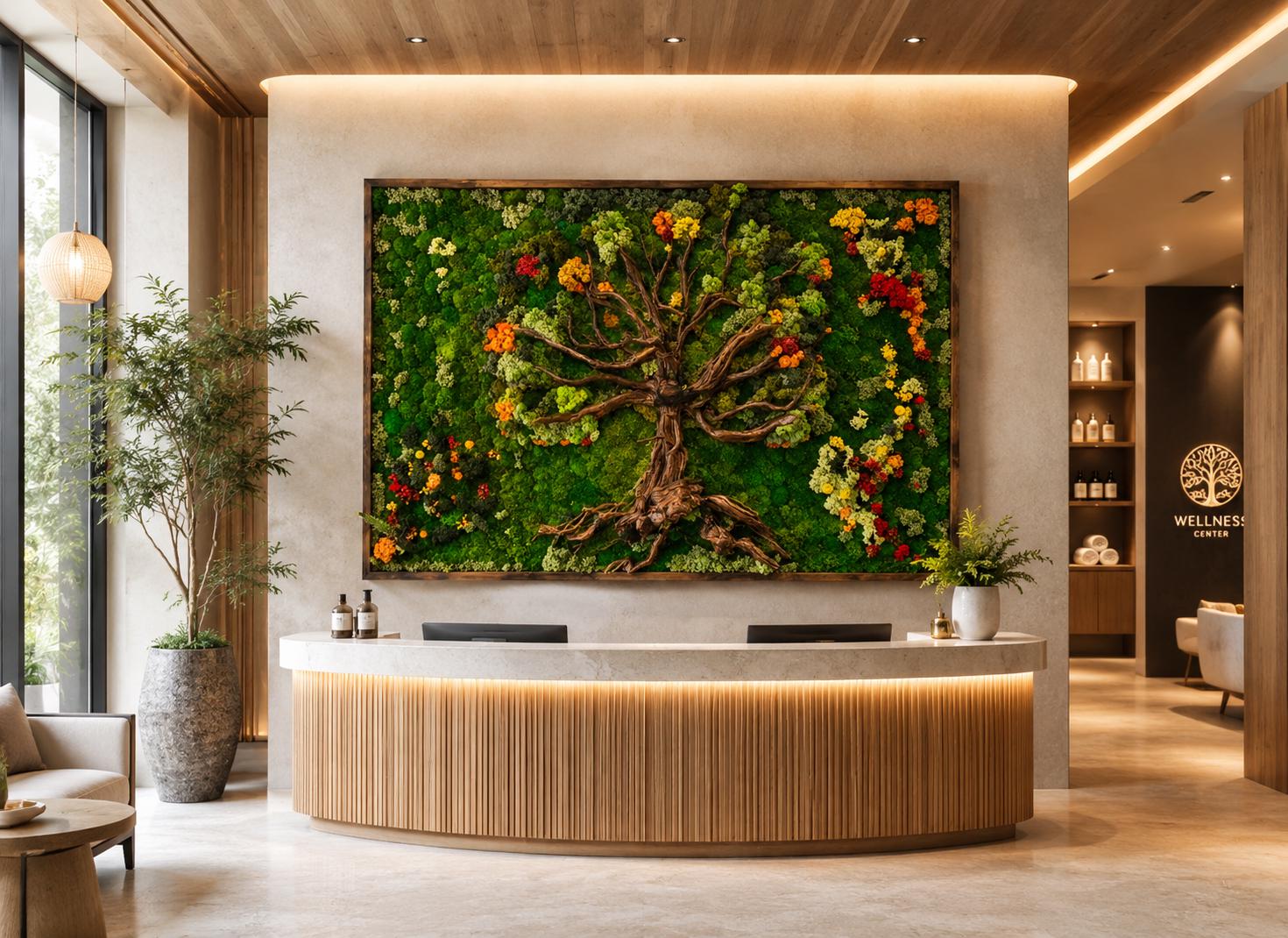Tree of Life Preserved Moss Wall Art - Image 8