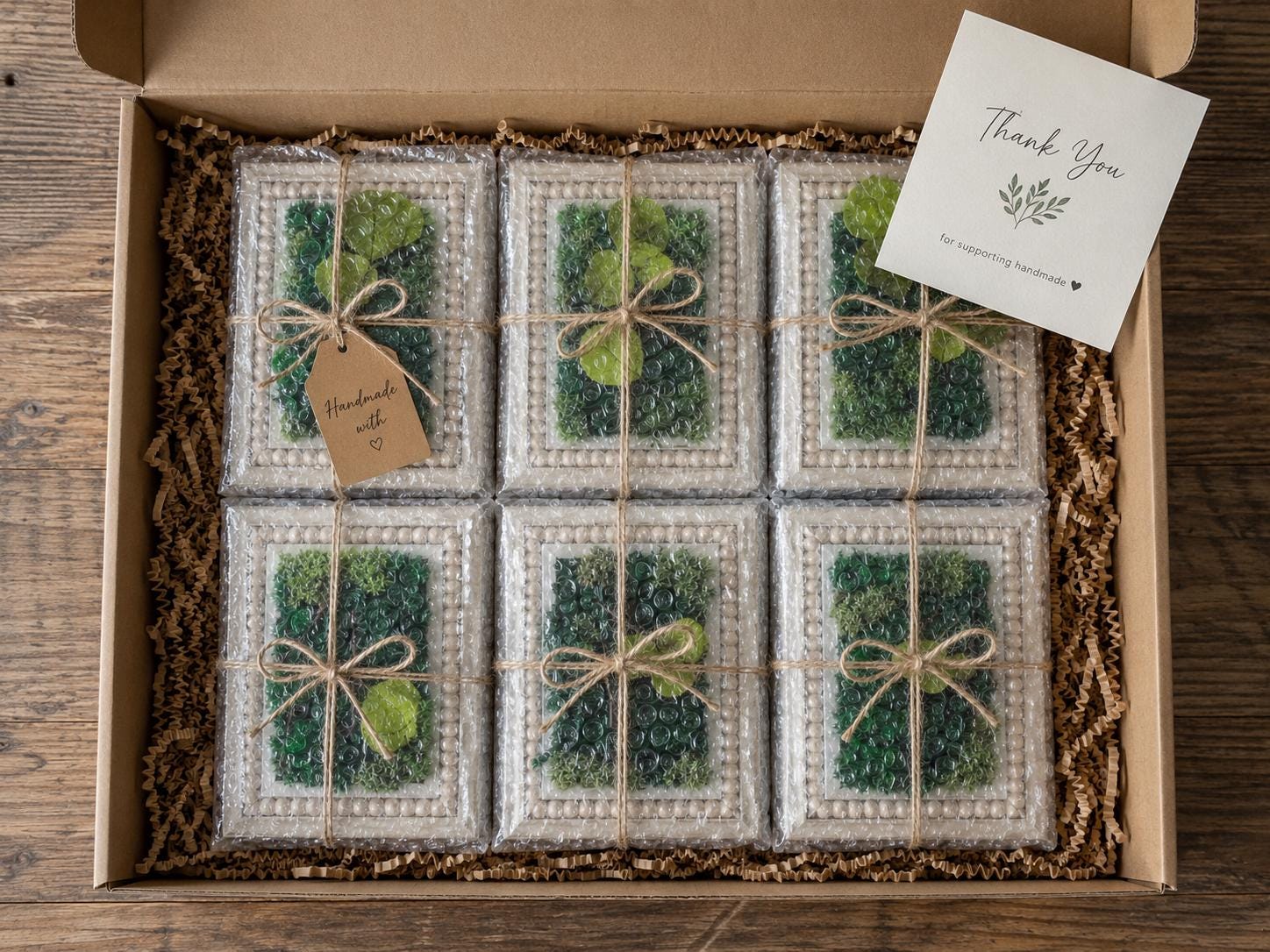 Eucalyptus Preserved Moss Wall Art, Set of 3 - Image 8