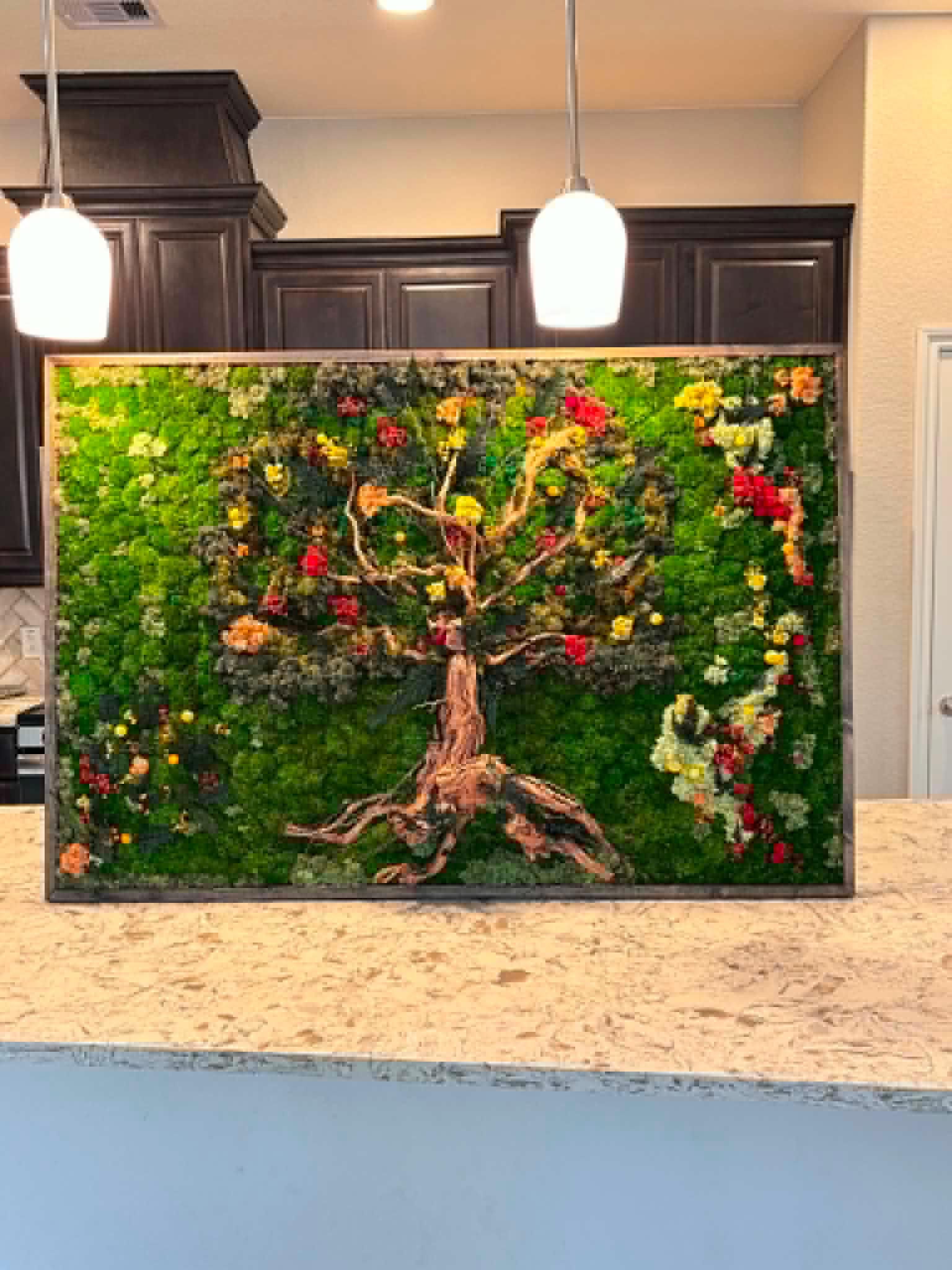 Tree of Life Preserved Moss Wall Art - Image 5