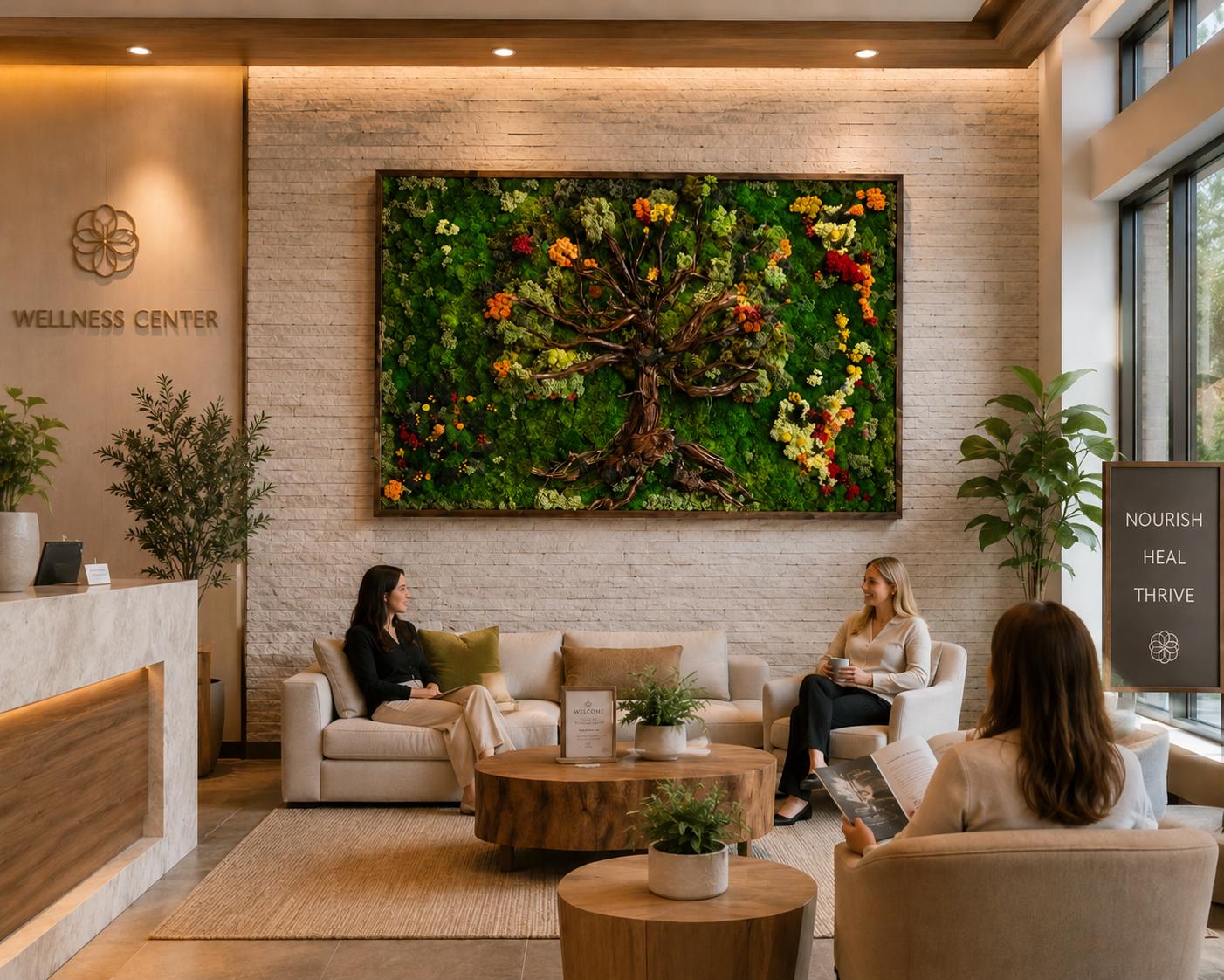 Tree of Life Preserved Moss Wall Art - Image 9