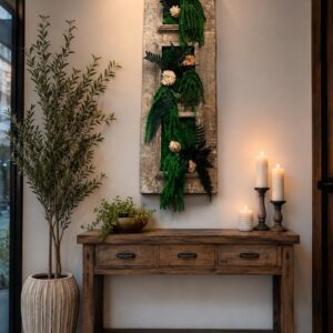 Vintage Window Frame Preserved Moss Wall Art