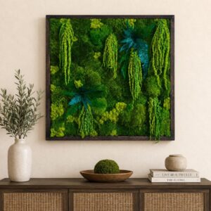 24x24 Preserved Moss Wall Art